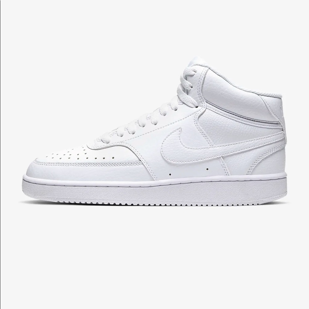 Women’s Nike Court Vision Mid White Sneakers Size 8 | Retro Basketball Style